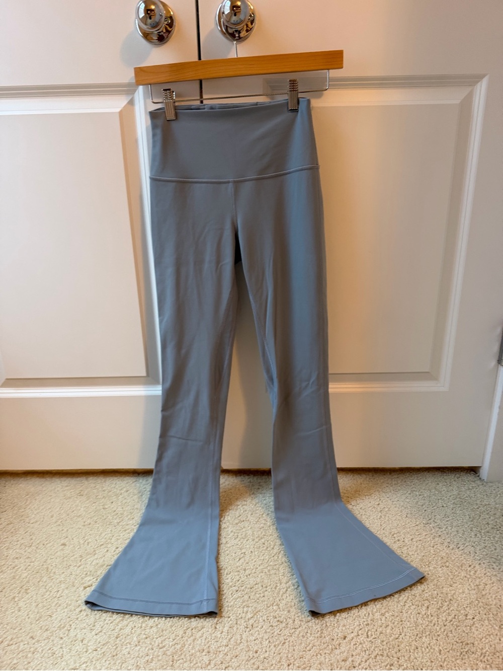Lululemon High-Rise Flare Yoga Pants in Light Blue